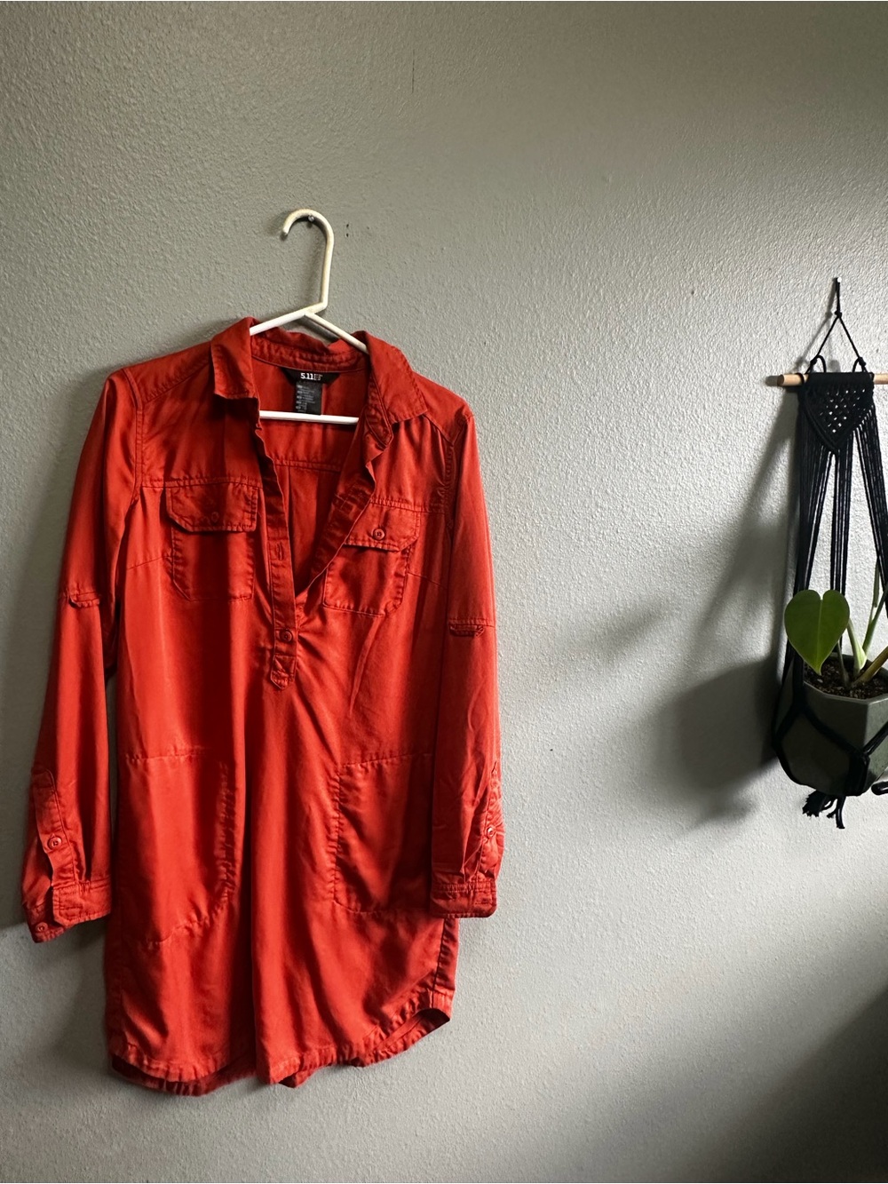5.11 Tactical Orange Popover Utility Tunic